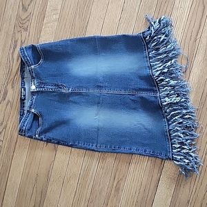 Juniors jean skirt